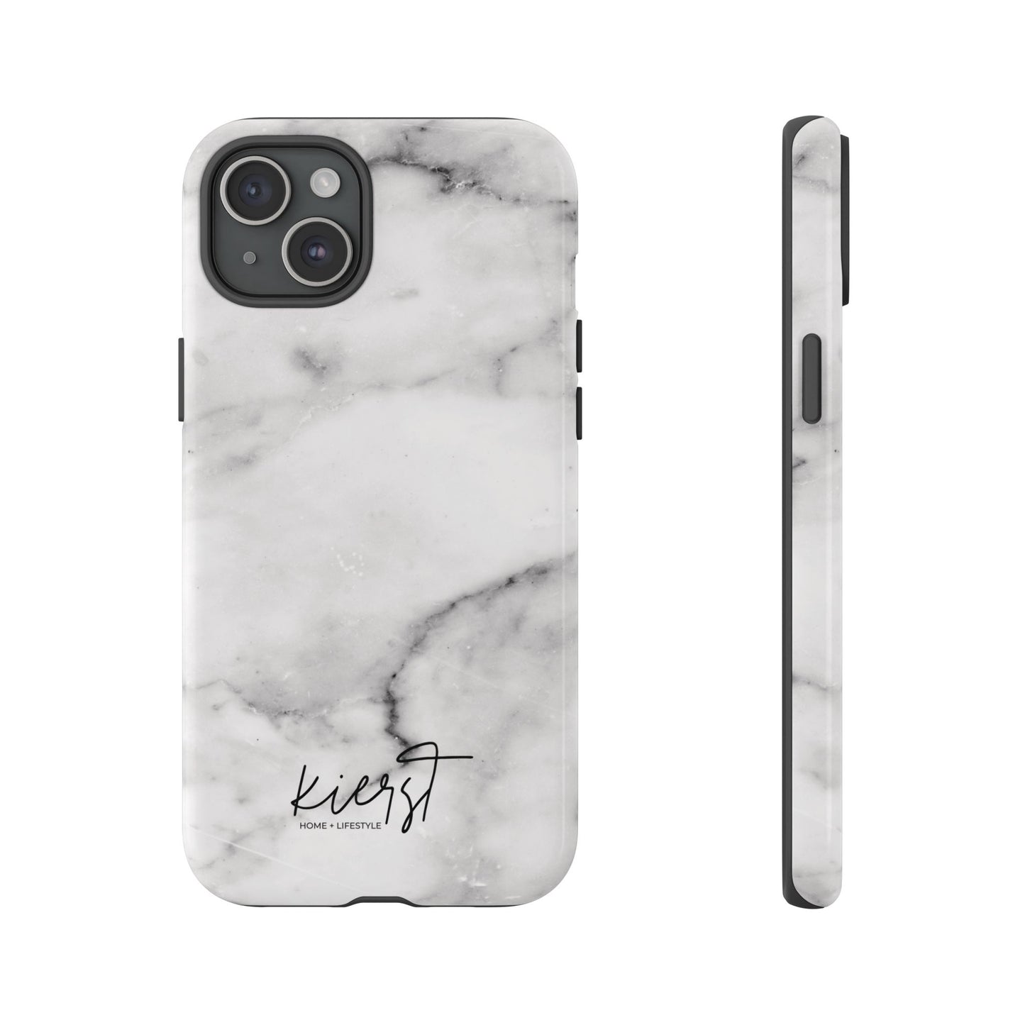 Lived-In White and Grey Marble iPhone Case | Curated Calm, Captured in Marble