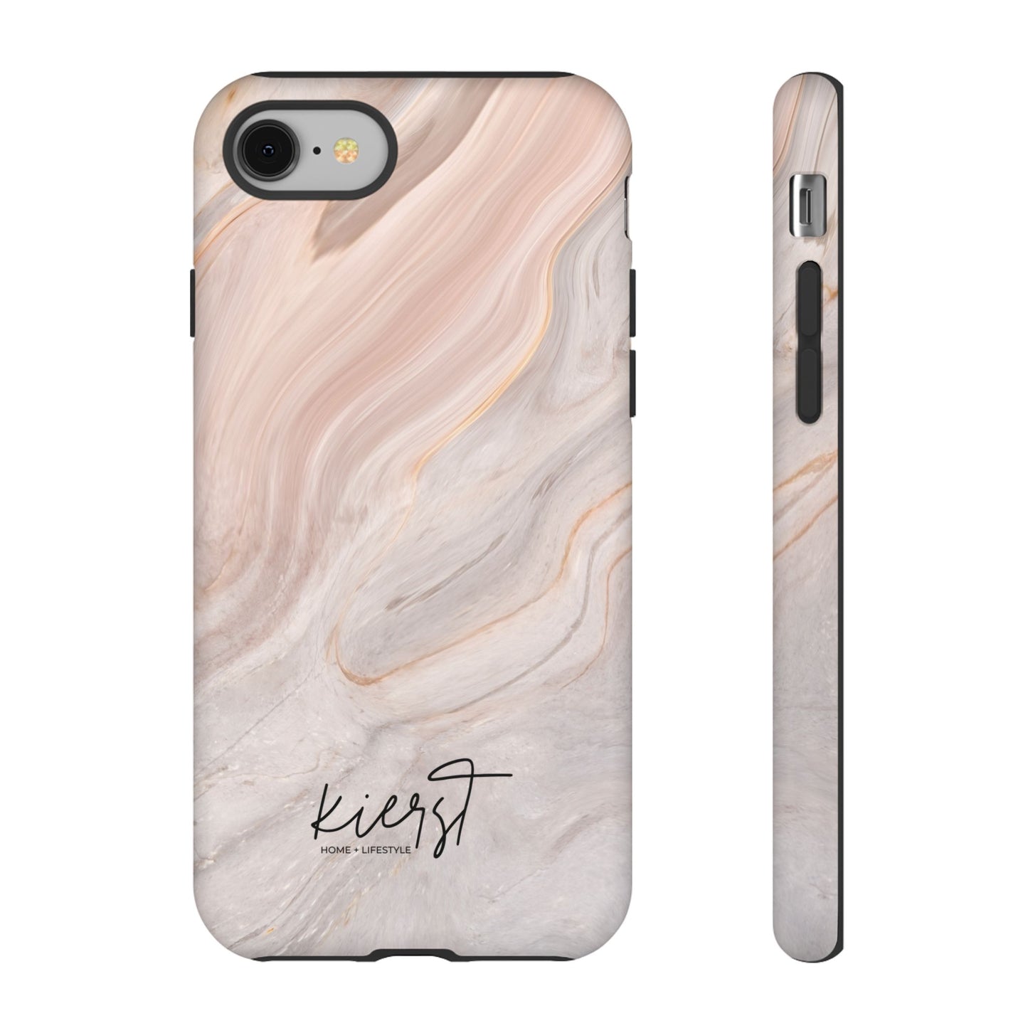 Blush Swirl Marble iPhone Case | Soft Curves, Strong Protection
