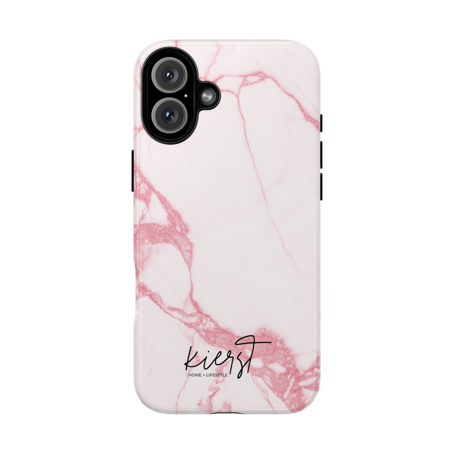 Pink & White Marble iPhone Case | Classic Elegance, Feminine Twist