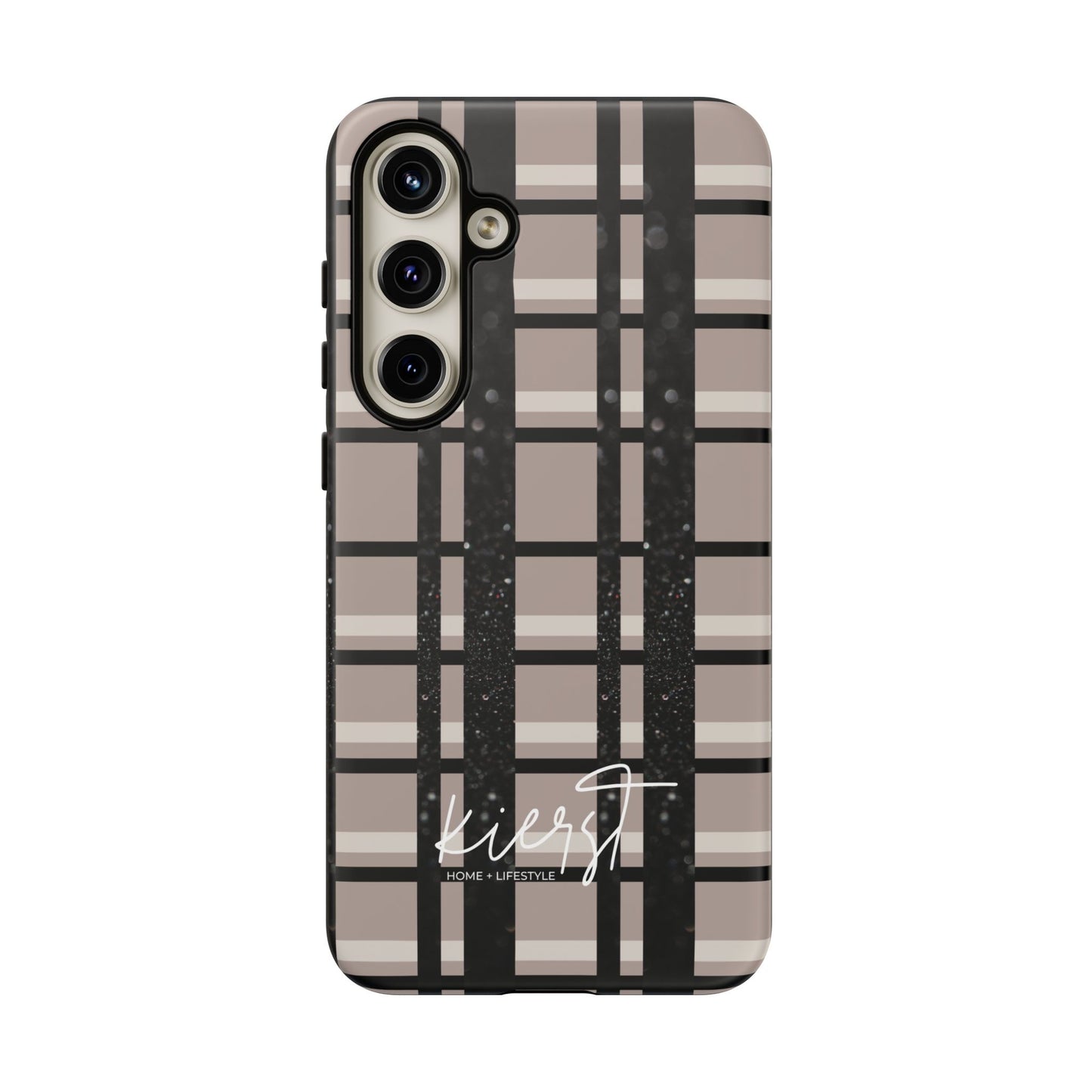 Elevated Neutrals Plaid Samsung Galaxy Case | Structured Style, Soft Edge