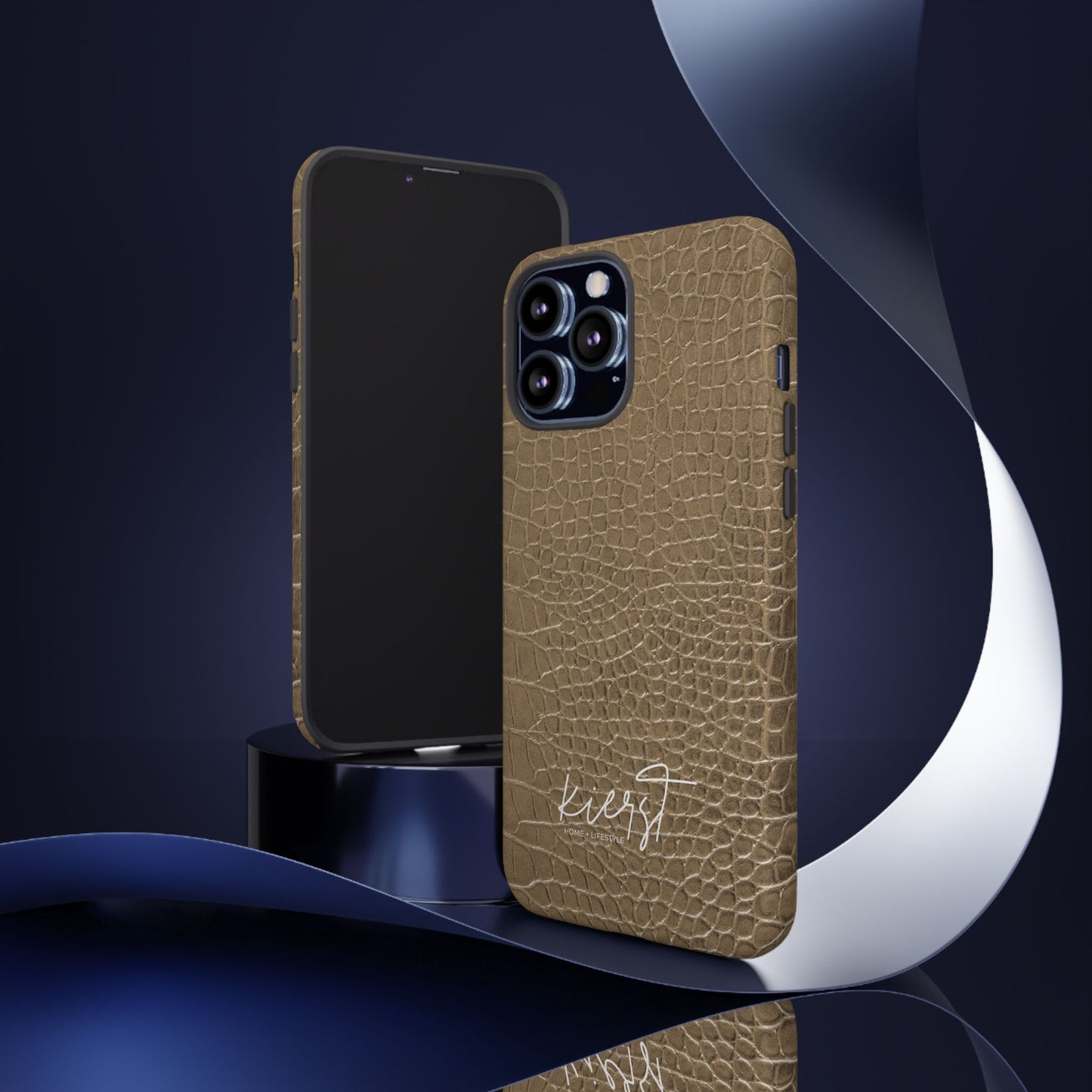 Tan Alligator Print iPhone Case | Elevated texture meets everyday ease