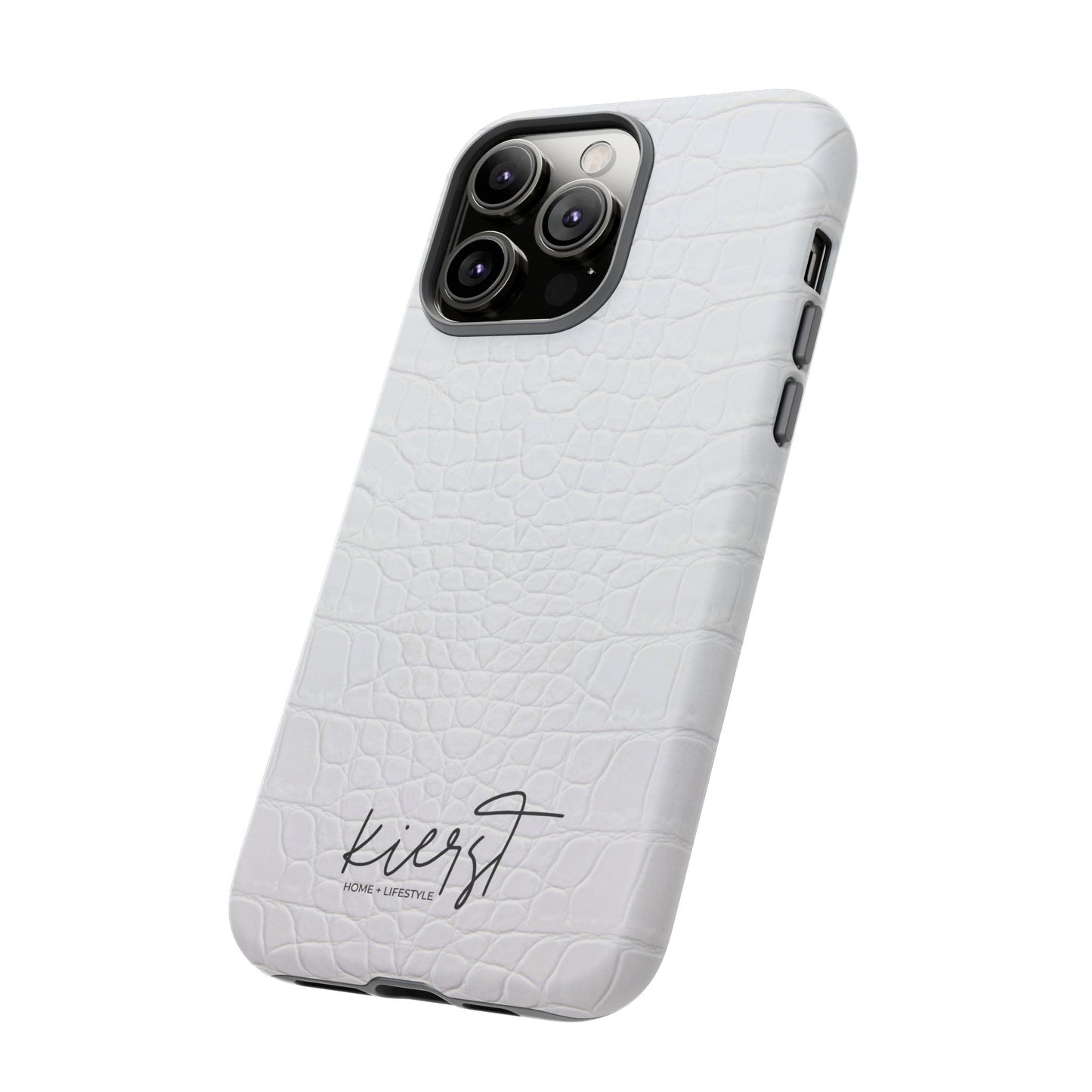 White Alligator iPhone Case | Minimal, Crisp, and Effortlessly Elevated