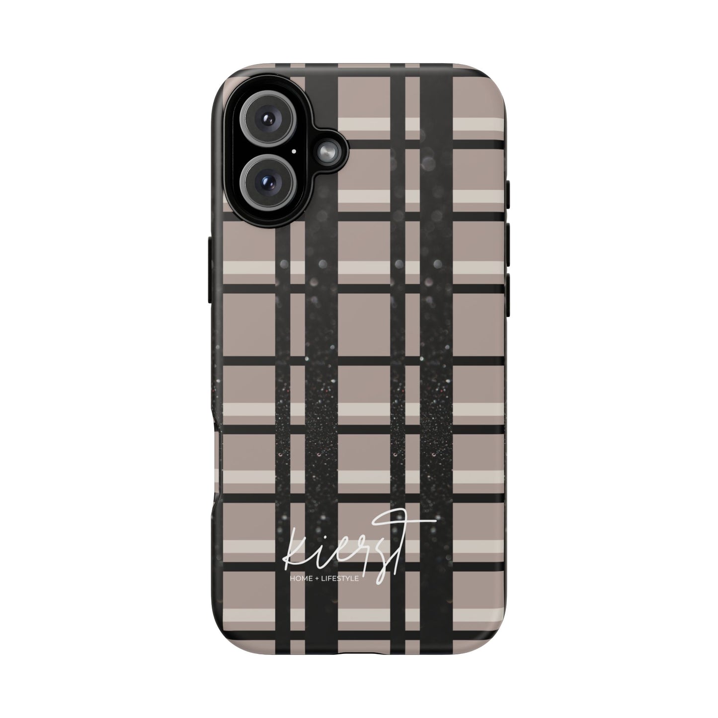 Elevated Neutrals Plaid iPhone Case | Classic Pattern, Modern Contrast