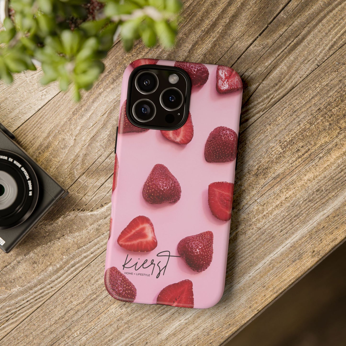 Strawberries iPhone Case | A Sweet Statement Rooted in Soft Luxury