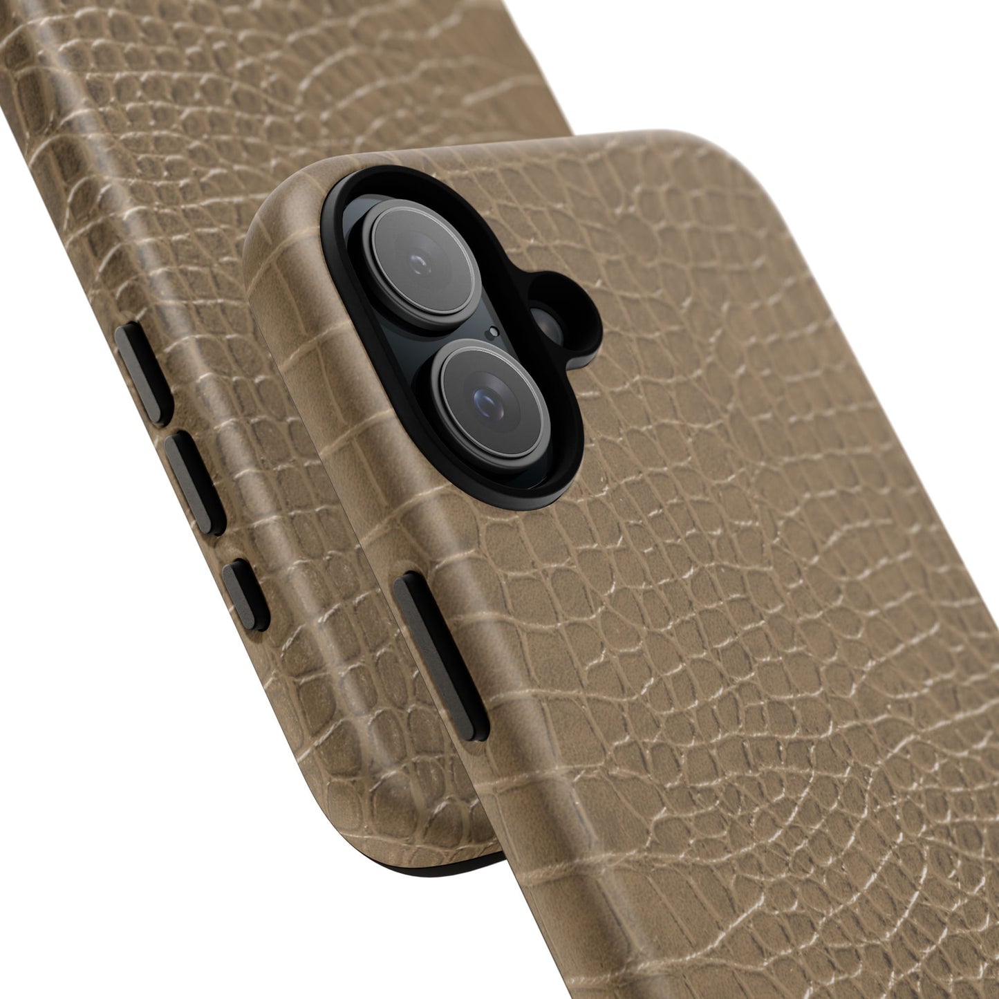 Tan Alligator Print iPhone Case | Elevated texture meets everyday ease