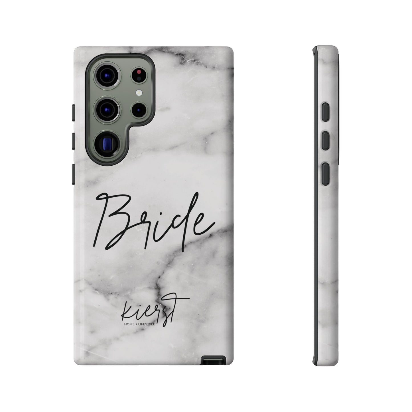 Bride Lived-In White and Grey Marble Samsung Galaxy Phone Case