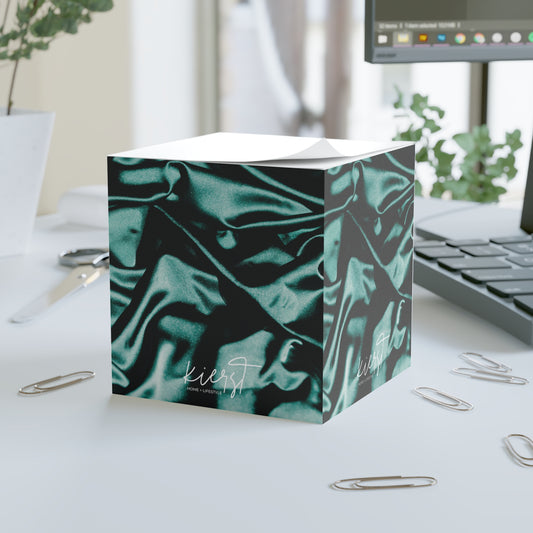 Emerald Silk Sticky Note Cube