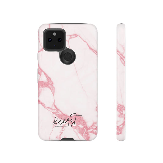 Pink & White Marble Google Pixel Case | Soft Polish, Everyday Protection