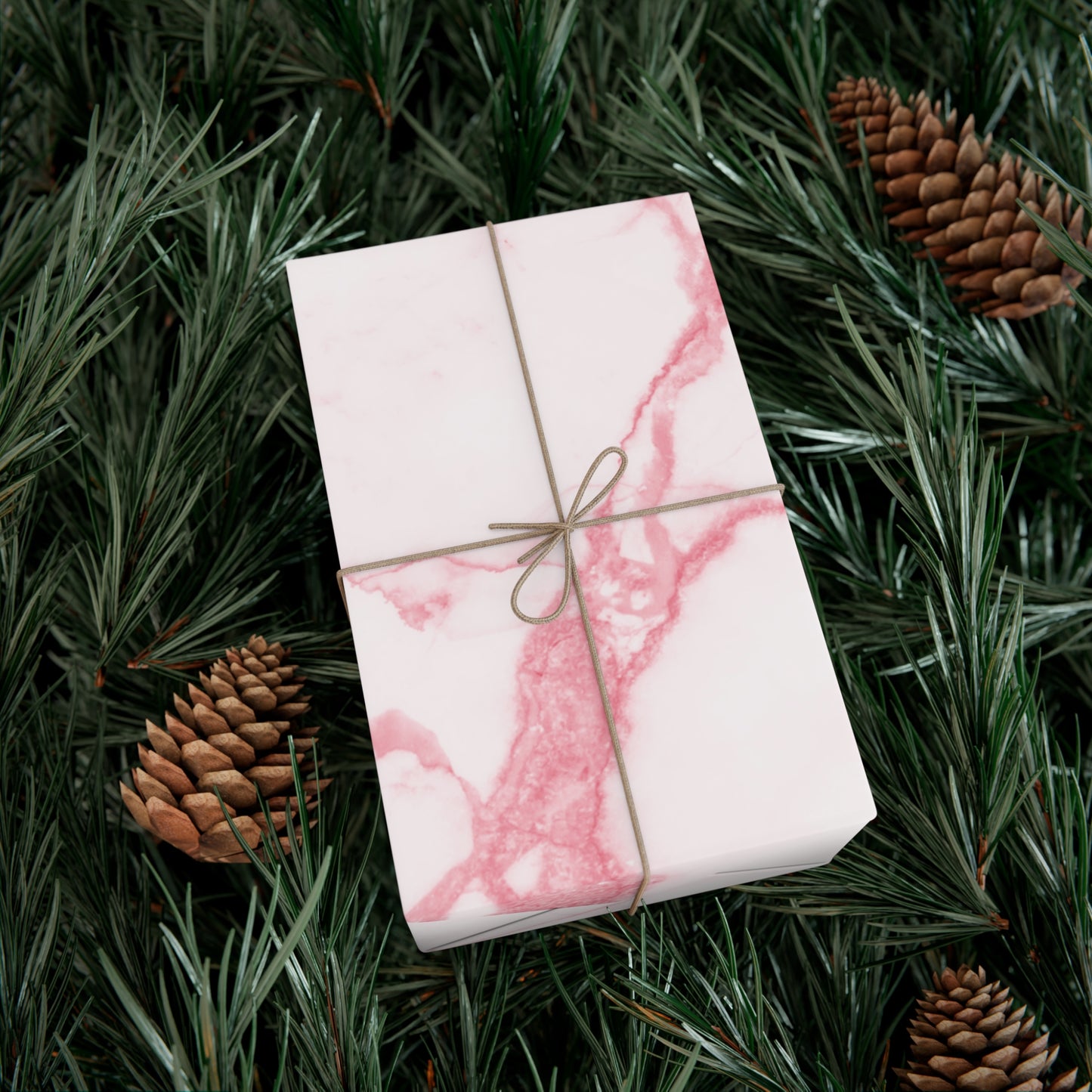 Pink Marble Gift Wrap | Elegant pink and white marble wrapping paper for standout gifts