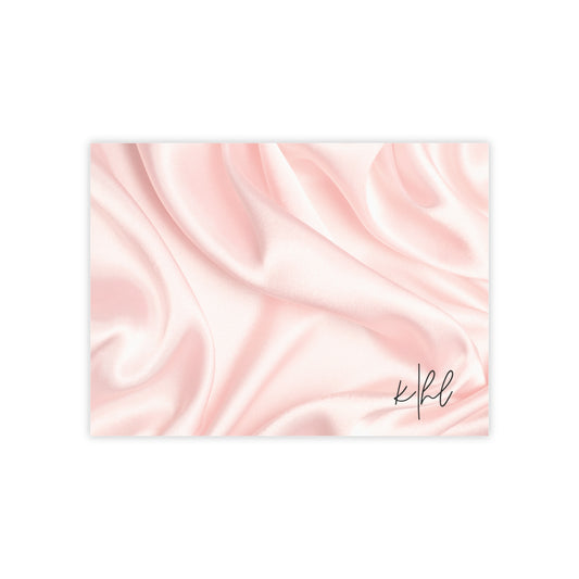 Pink Silk Striped Post-it® Note Pad