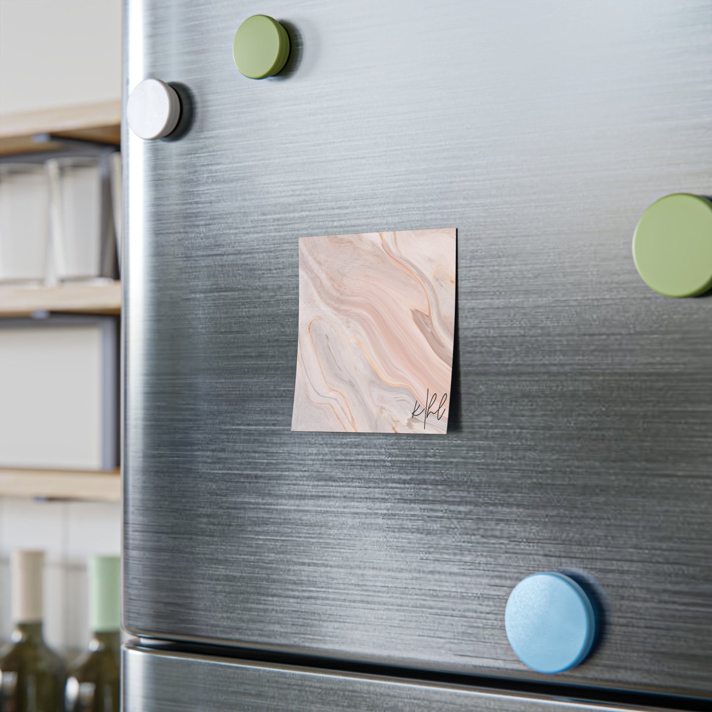 Blush Swirl Marble Post-it® Note Pad | Soft Pink Marble-Inspired Sticky Notes for Chic Desks
