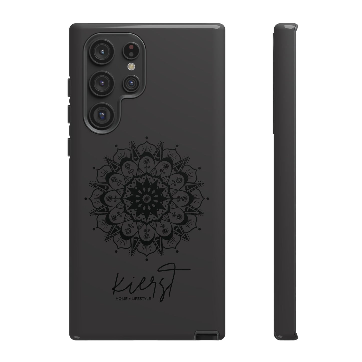 Black Mandala Samsung Galaxy Phone Case | Elevated Symmetry, Timeless Energy
