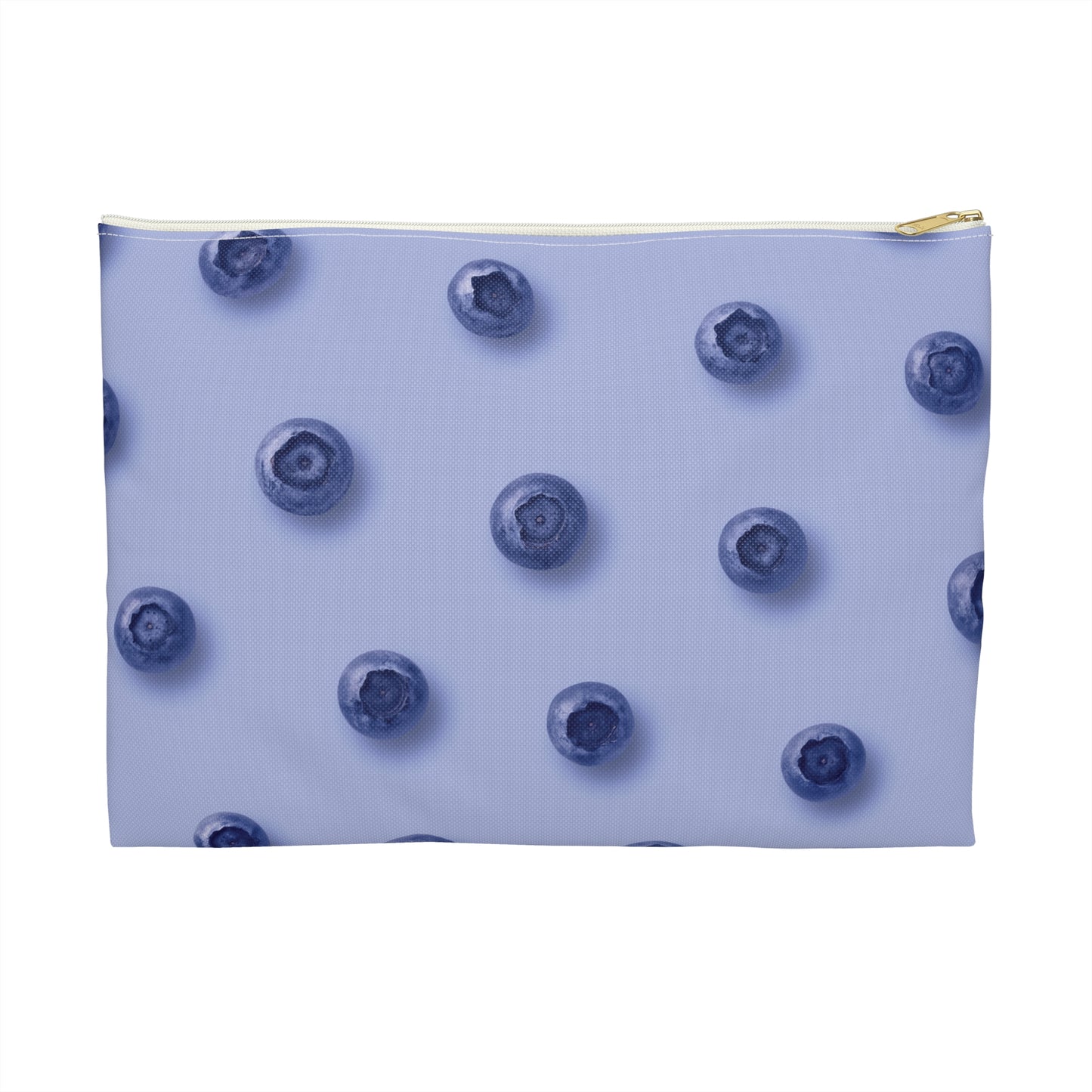 Blueberry Pop Accessory Pouch – Limited Edition Periwinkle & Fruit Print