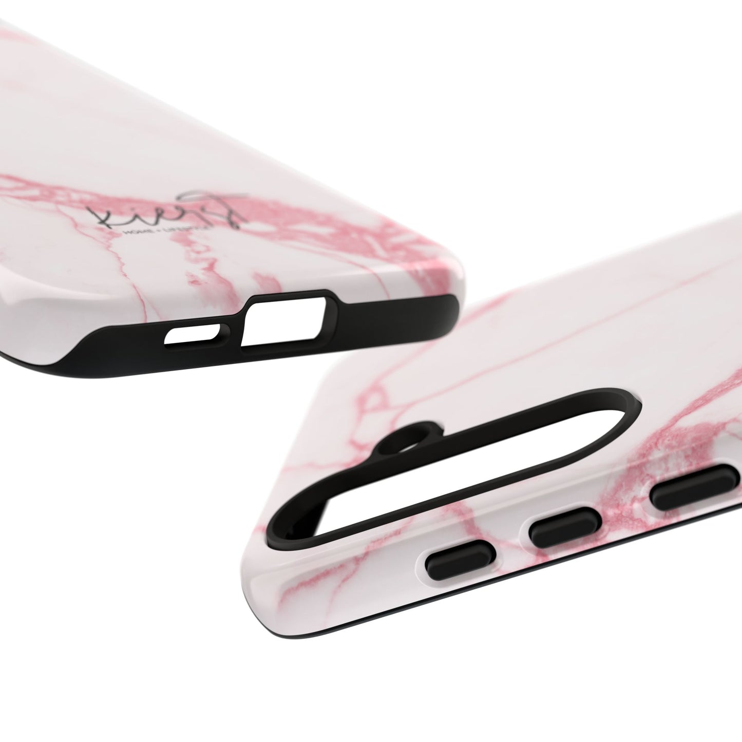 Pink & White Marble Samsung Galaxy Phone Case | Feminine, Polished, and Quietly Bold