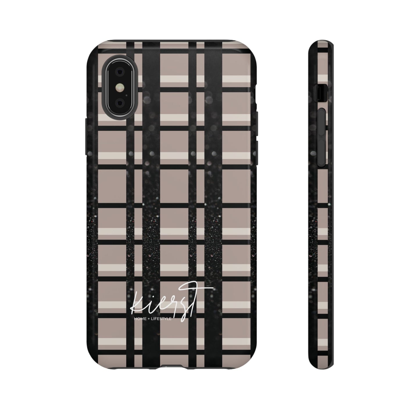 Elevated Neutrals Plaid iPhone Case | Classic Pattern, Modern Contrast