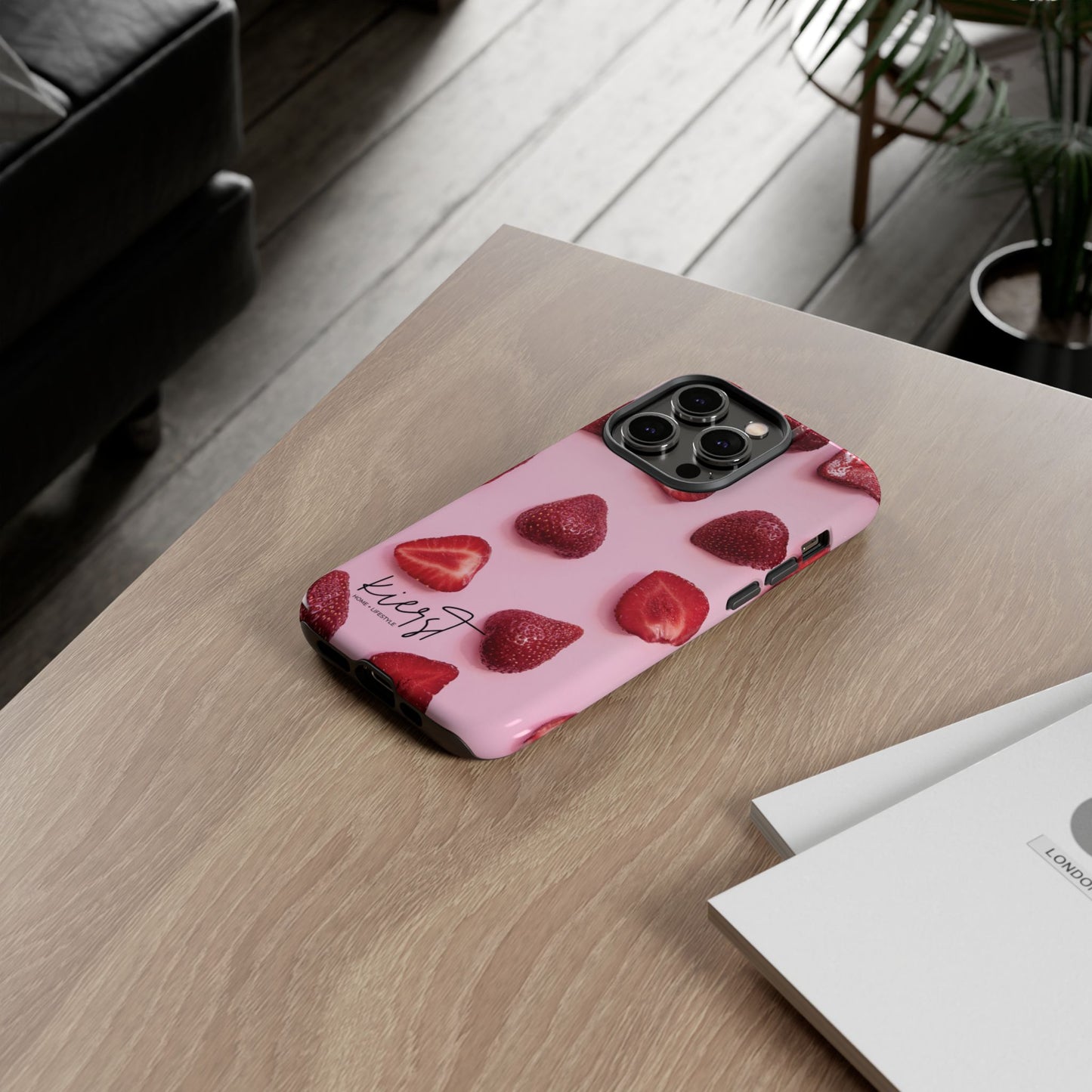 Strawberries iPhone Case | A Sweet Statement Rooted in Soft Luxury