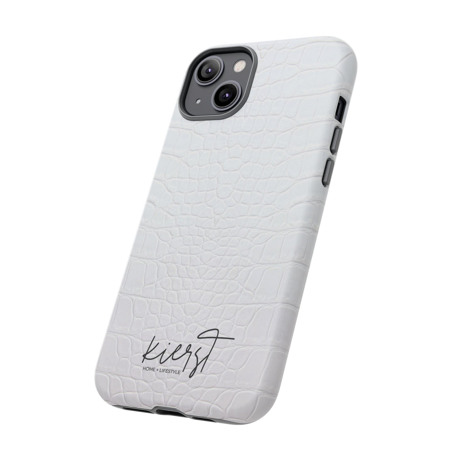 White Alligator iPhone Case | Minimal, Crisp, and Effortlessly Elevated