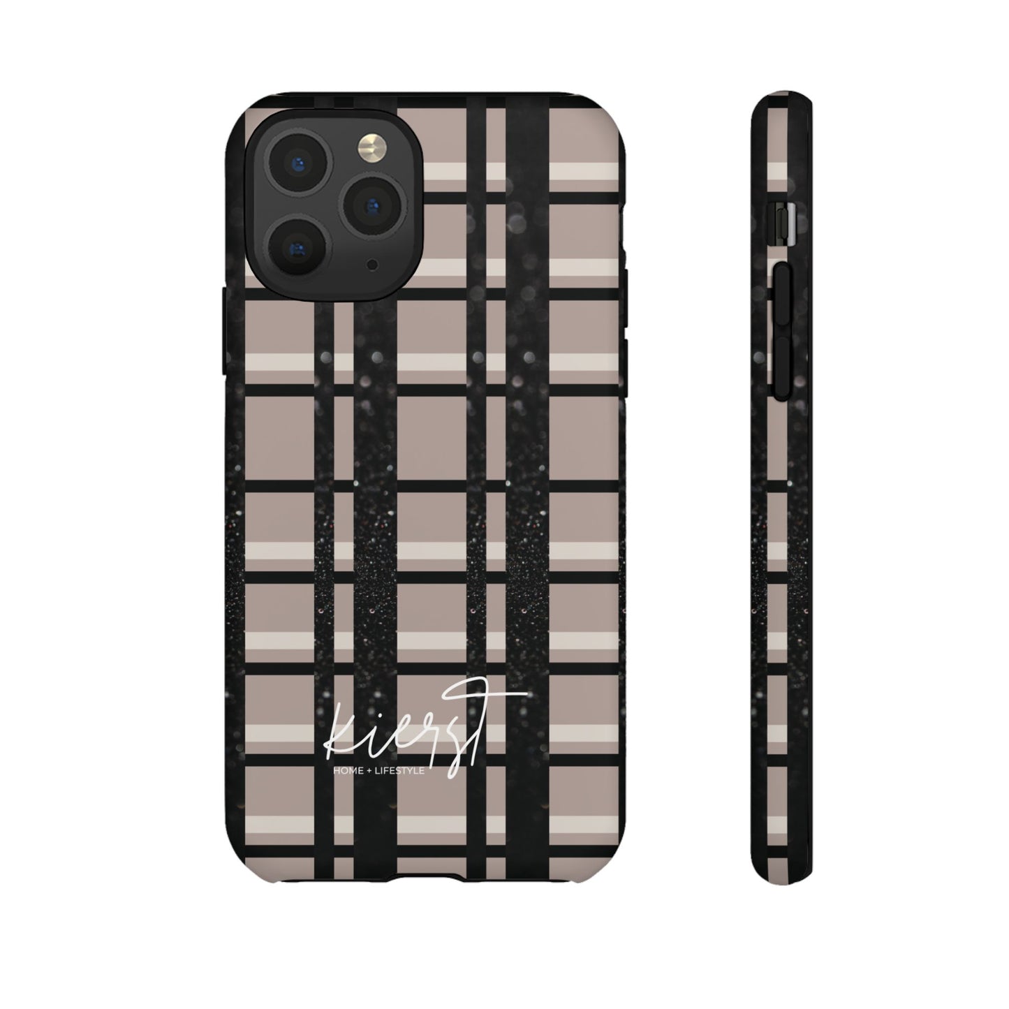 Elevated Neutrals Plaid iPhone Case | Classic Pattern, Modern Contrast