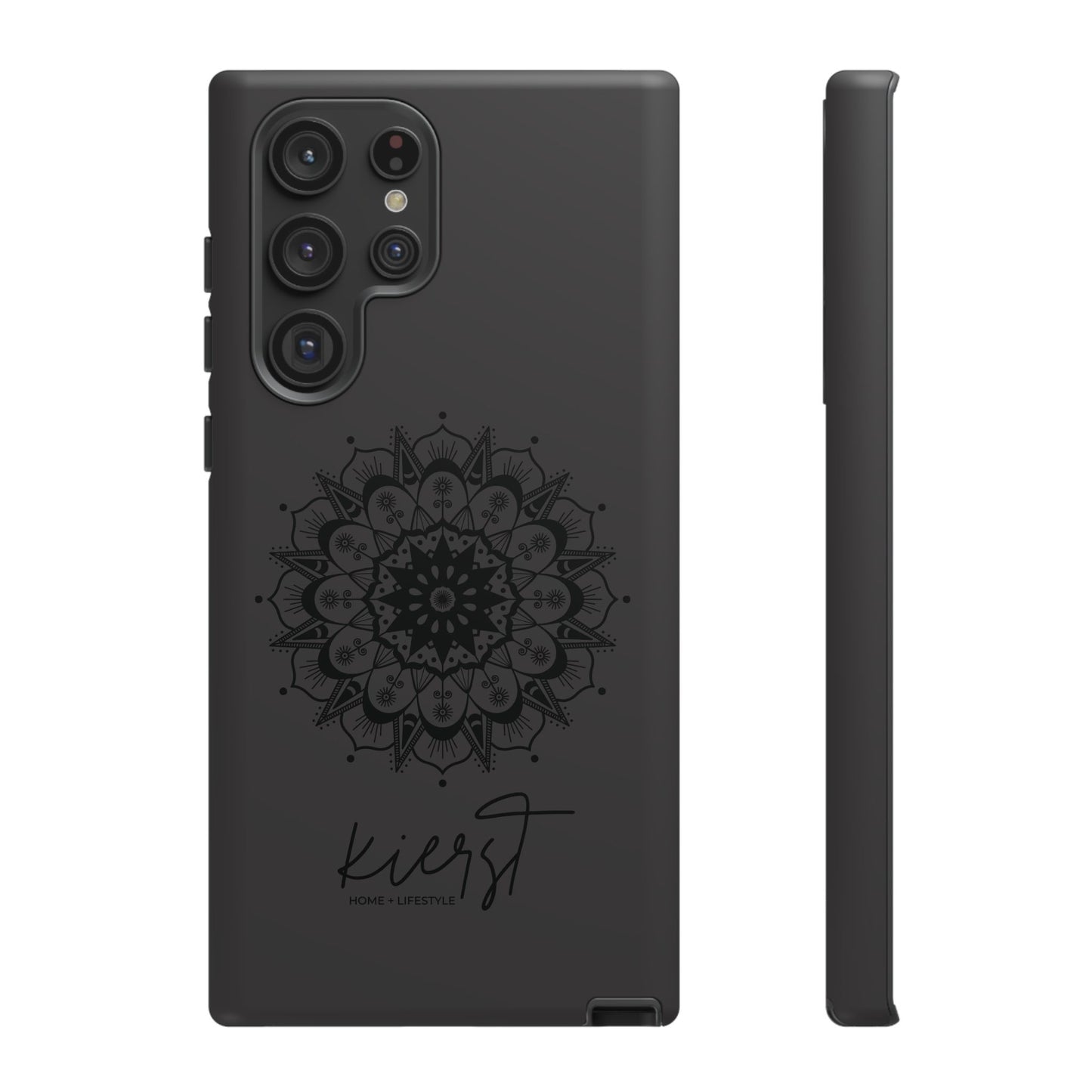 Black Mandala Samsung Galaxy Phone Case | Elevated Symmetry, Timeless Energy