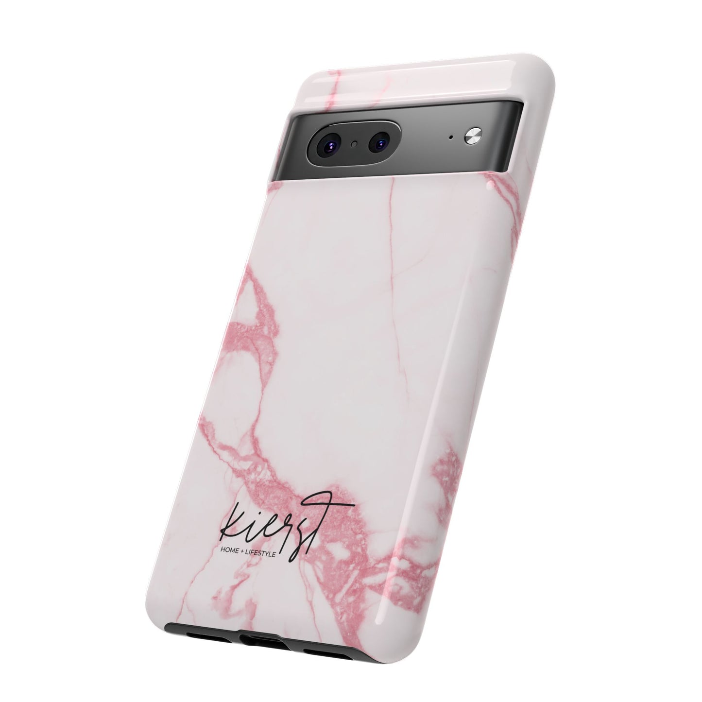 Pink & White Marble Google Pixel Case | Soft Polish, Everyday Protection