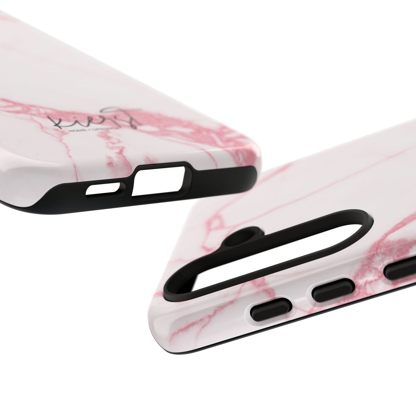 Pink & White Marble Samsung Galaxy Phone Case | Feminine, Polished, and Quietly Bold