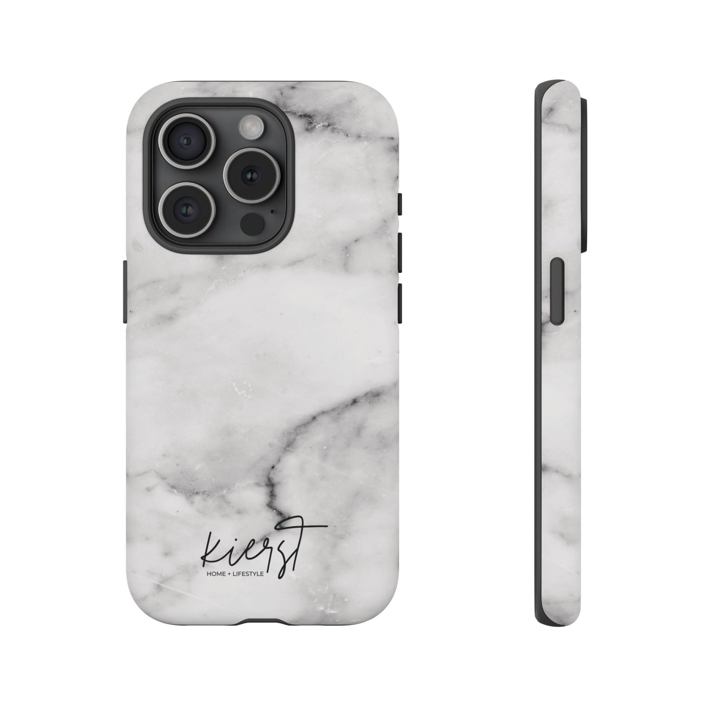 Lived-In White and Grey Marble iPhone Case | Curated Calm, Captured in Marble