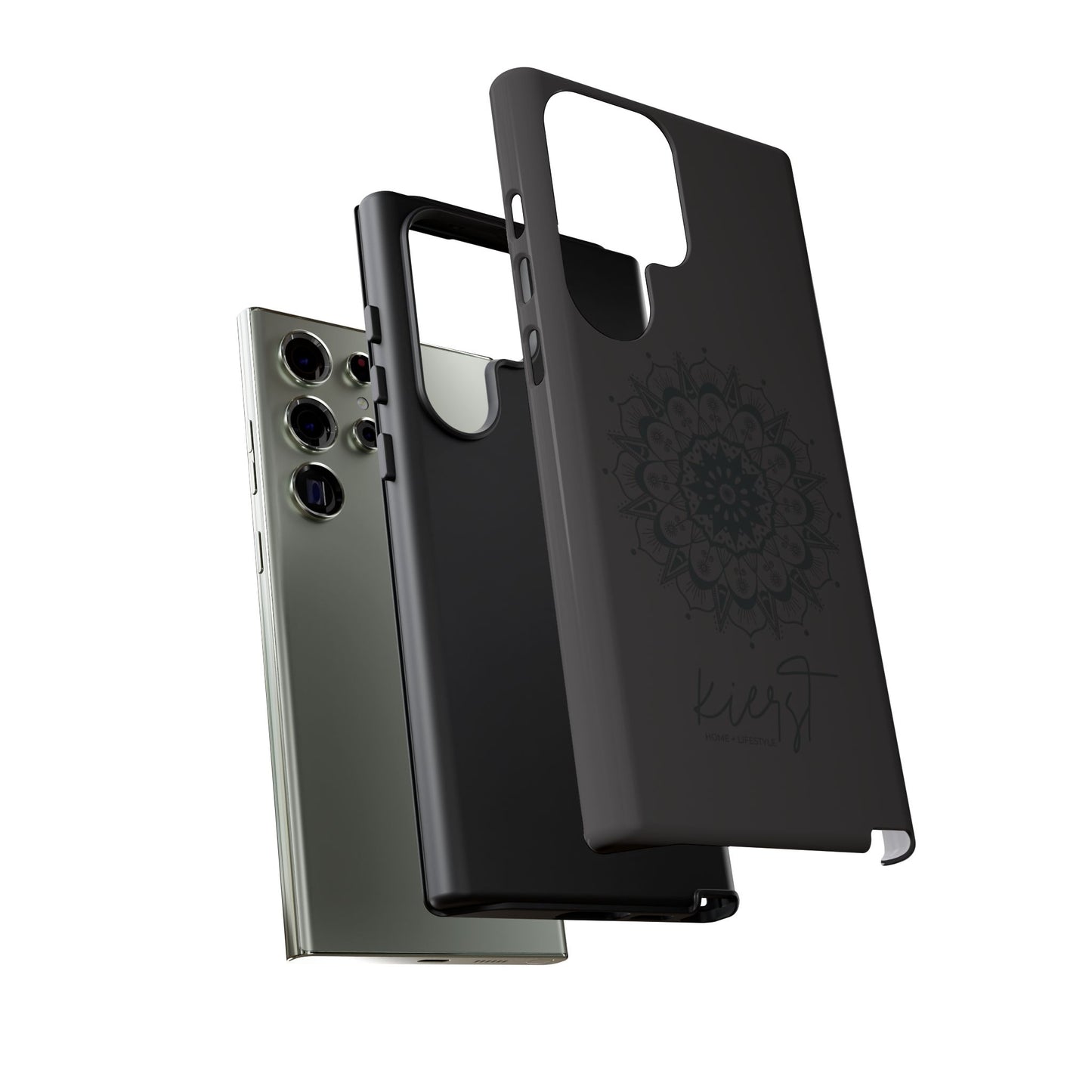 Black Mandala Samsung Galaxy Phone Case | Elevated Symmetry, Timeless Energy