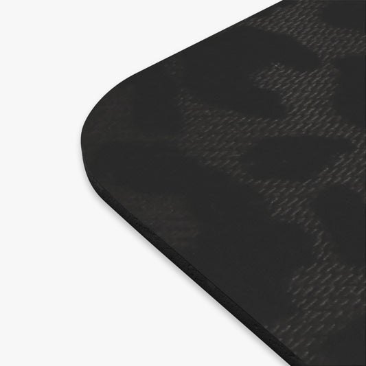 Black Leopard Mouse Pad | Bold Neutral for the Curated Workspace