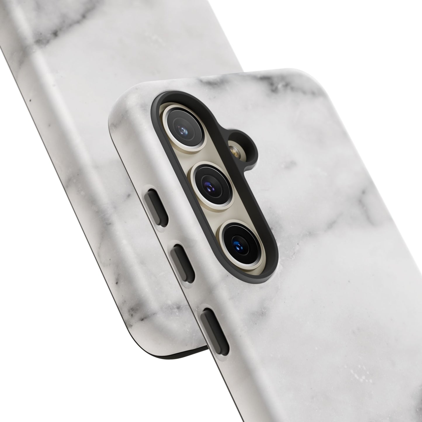 Lived-In White and Grey Marble Samsung Galaxy Case | Soft Strength, Redefined