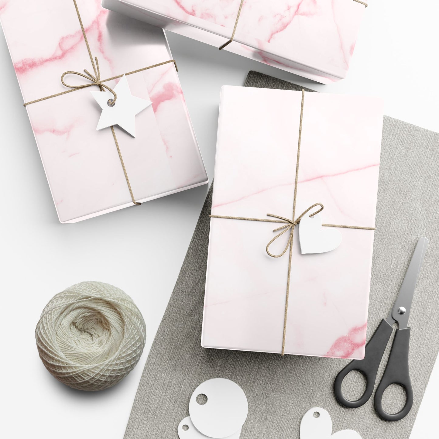 Pink Marble Wrapping Paper