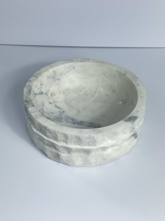 Raw Edge Marble Bowl