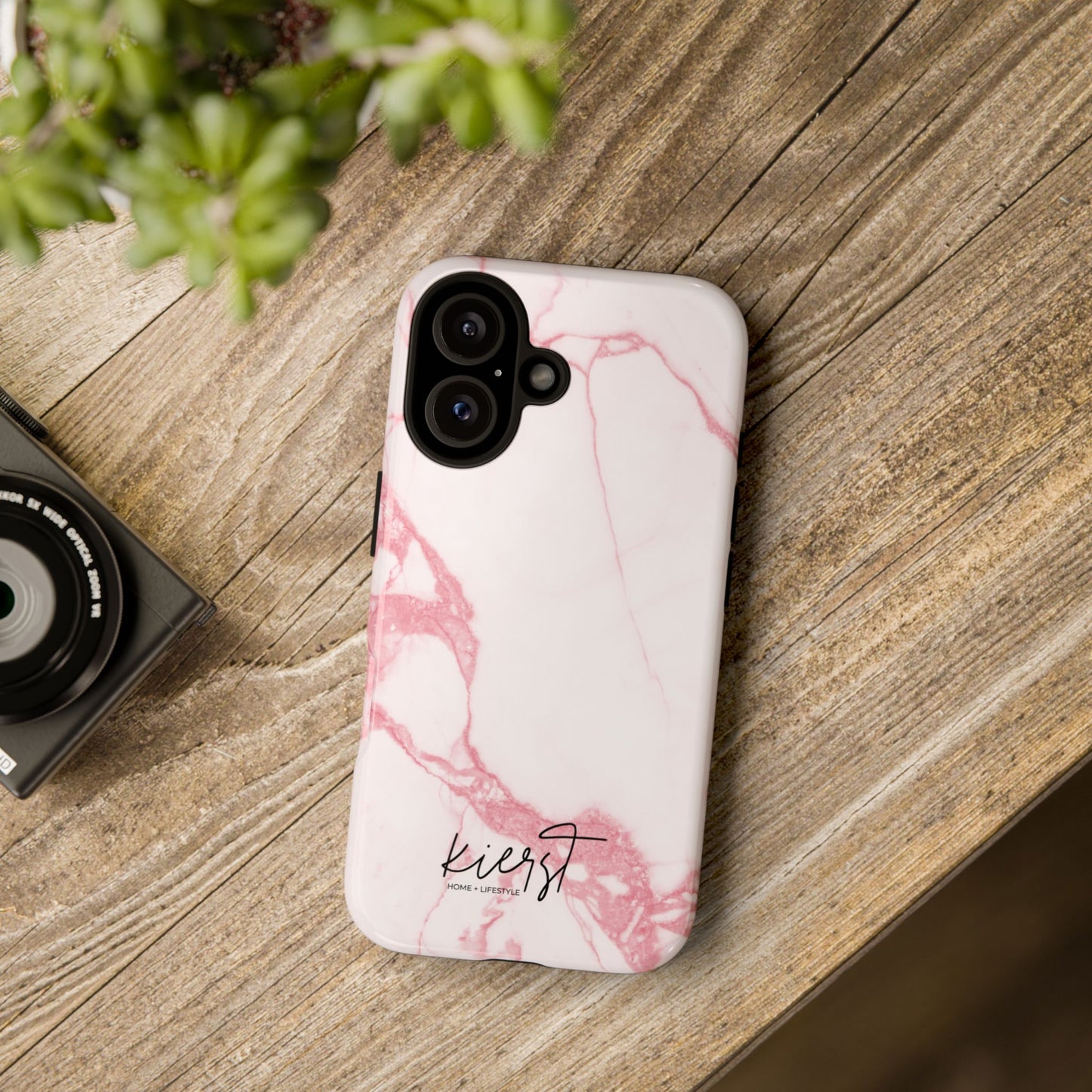 Pink & White Marble iPhone Case | Classic Elegance, Feminine Twist