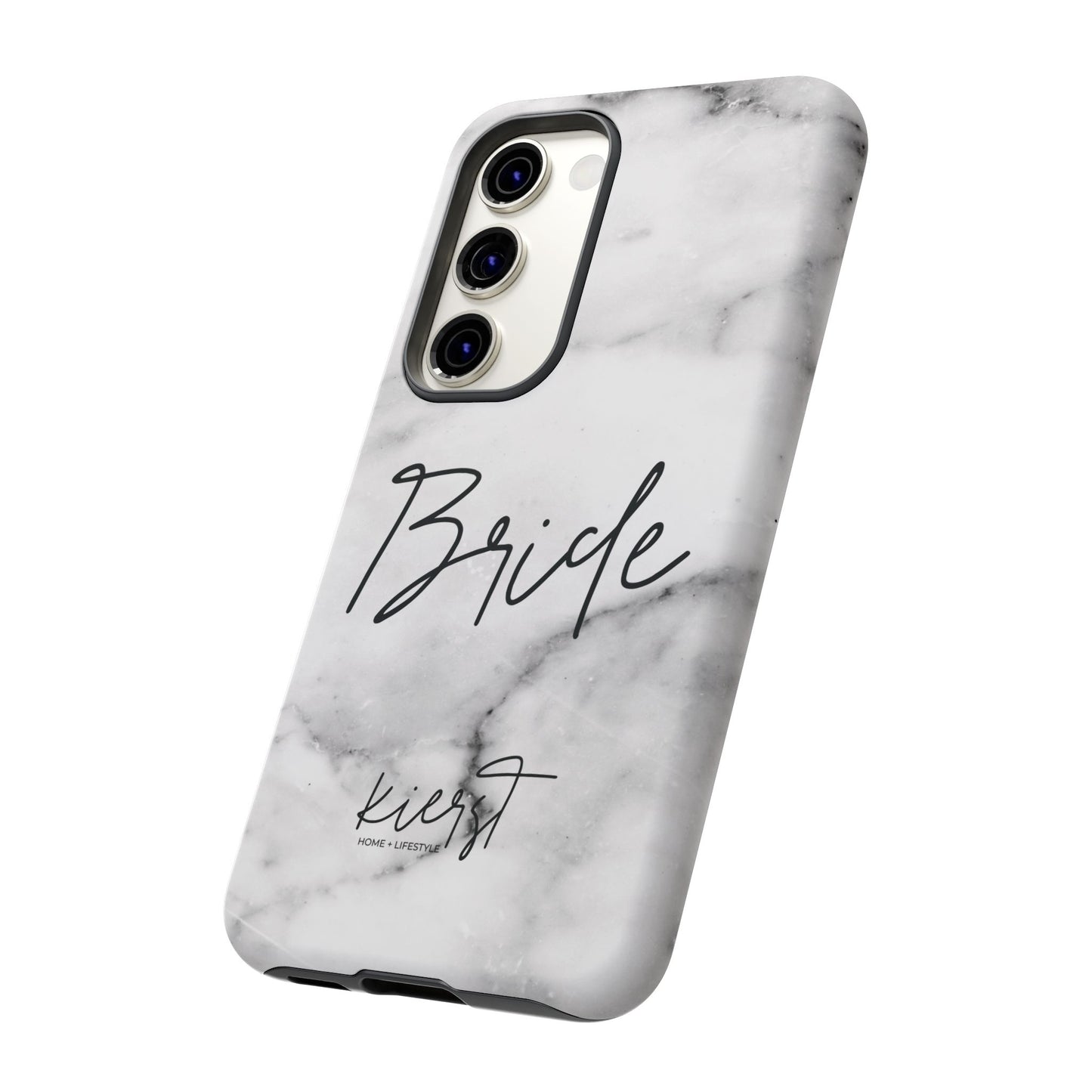 Bride Lived-In White and Grey Marble Samsung Galaxy Phone Case