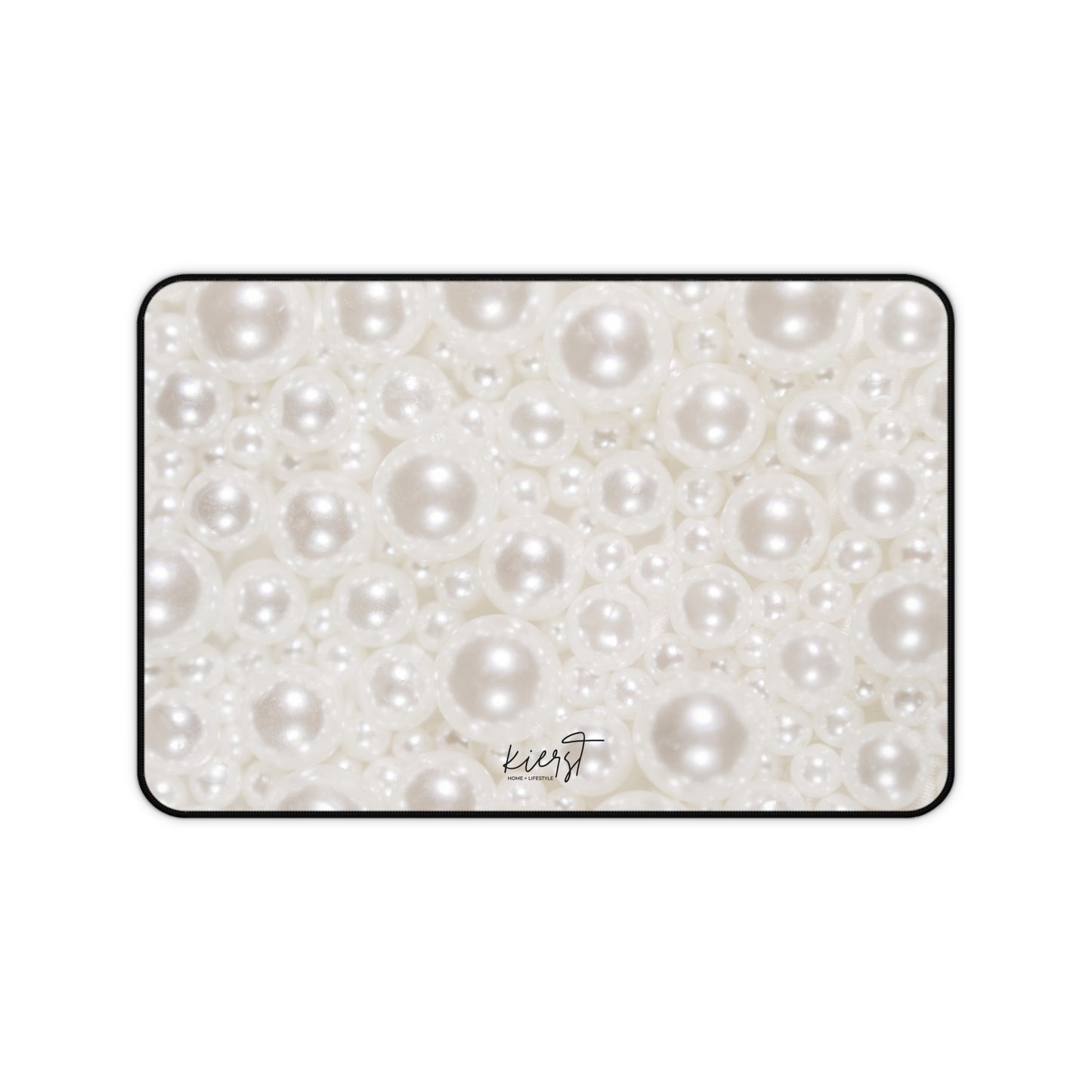 Various Pearls Desk Mat | Luxe-Inspired Workspace Accent