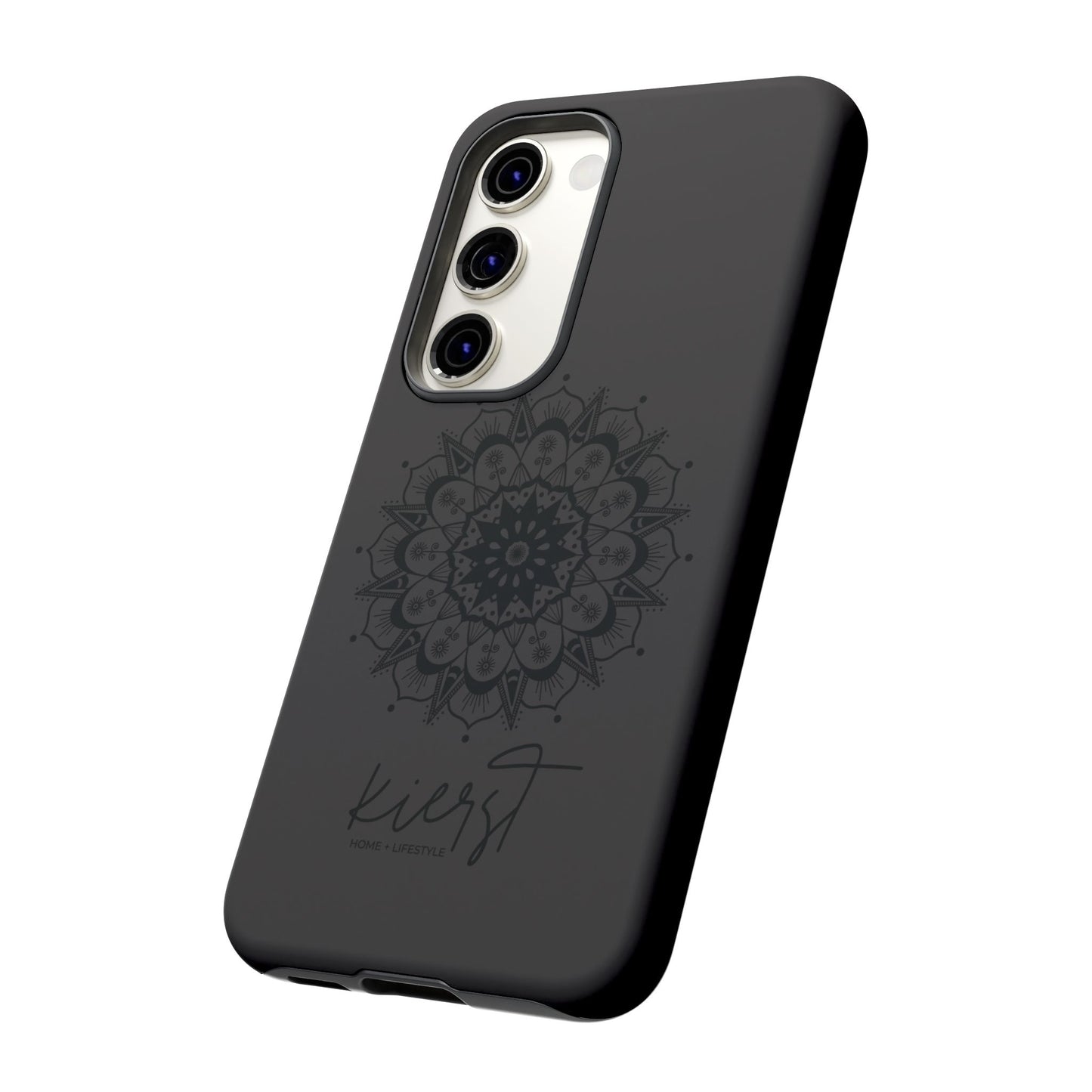 Black Mandala Samsung Galaxy Phone Case | Elevated Symmetry, Timeless Energy