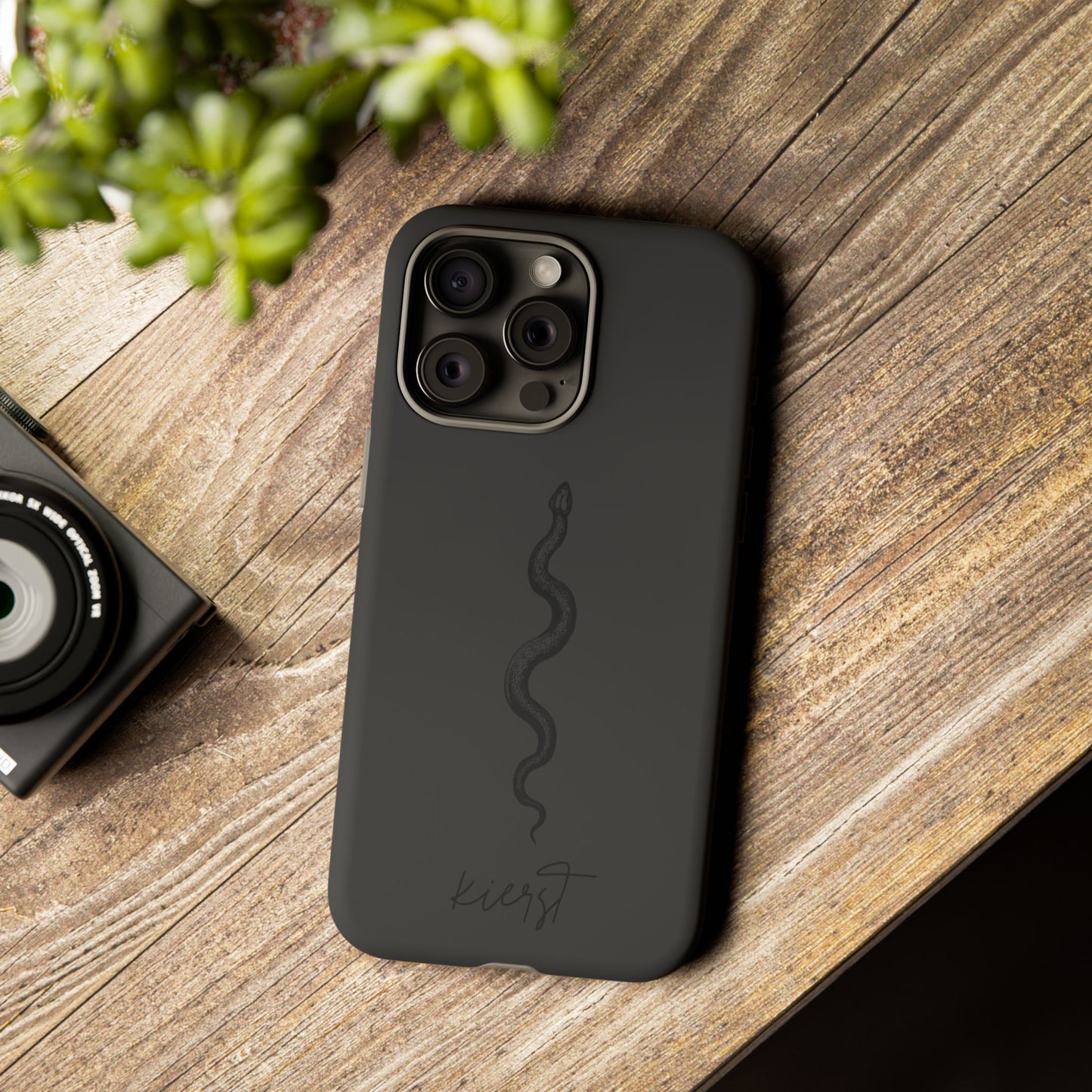 Long Black Snake iPhone Case | Subtle Edge, Quiet Power