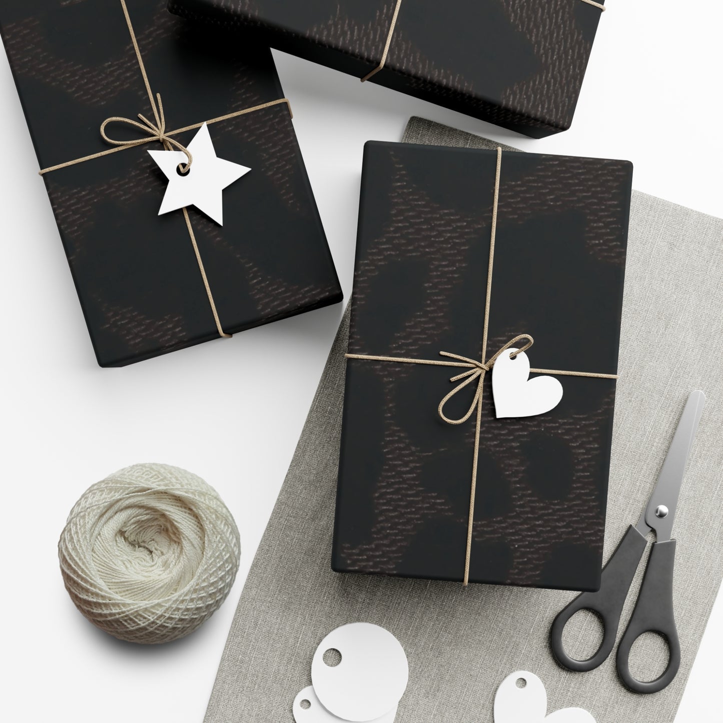 Black Leopard Gift Wrapping Paper