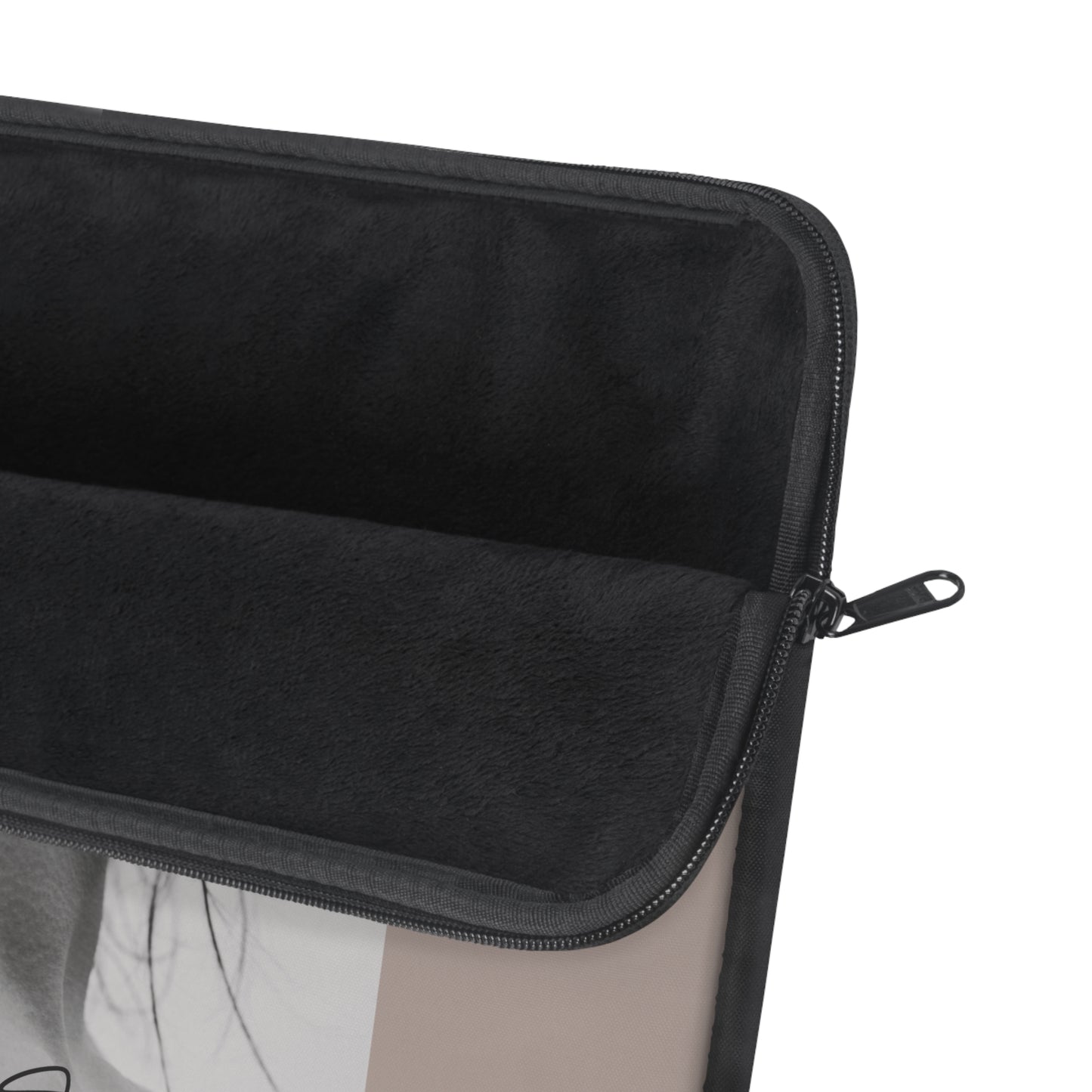 Black & White Fashion Portrait Laptop Sleeve | Editorial-Inspired Office Style