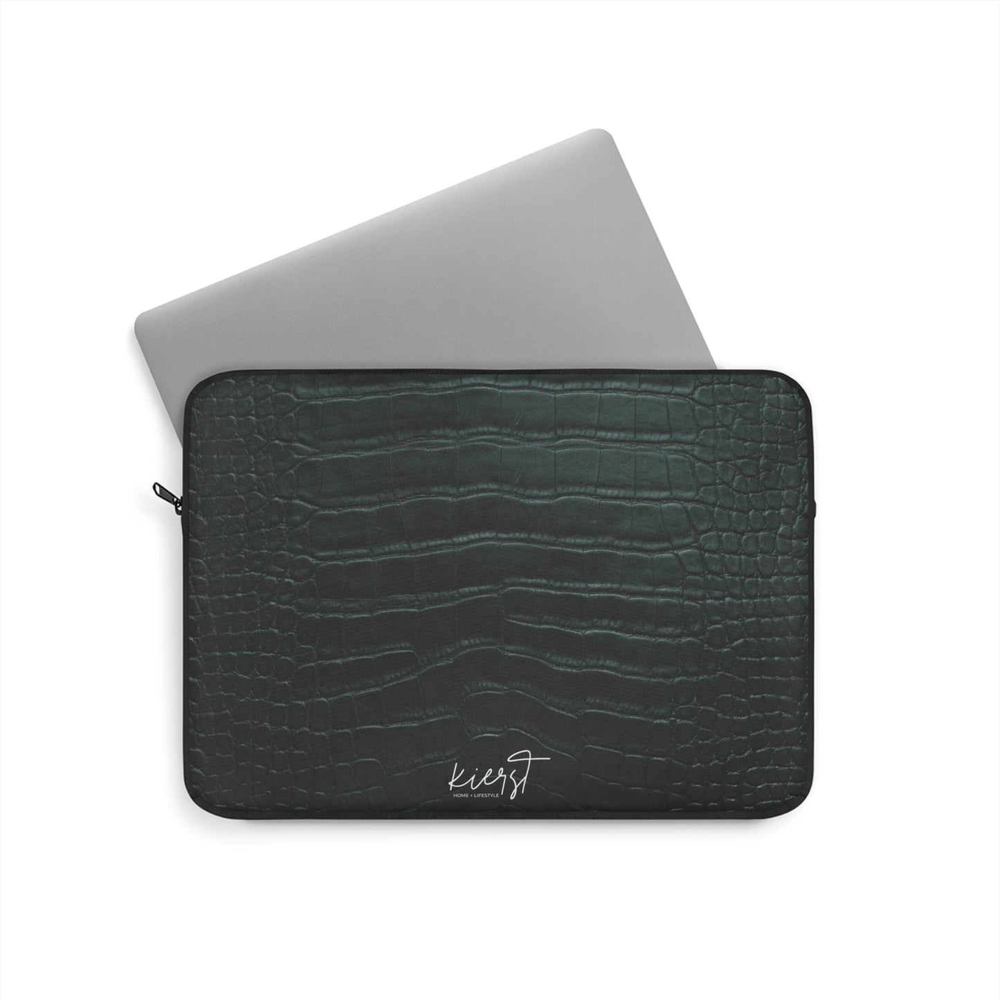 Emerald Crocodile Laptop Sleeve | Quiet Luxury for Your Tech
