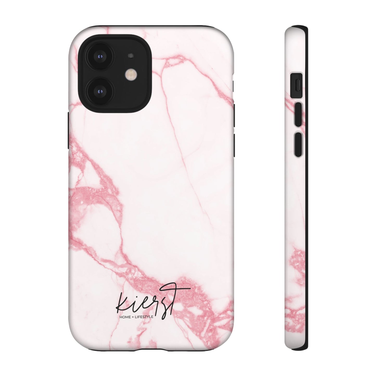 Pink & White Marble iPhone Case | Classic Elegance, Feminine Twist