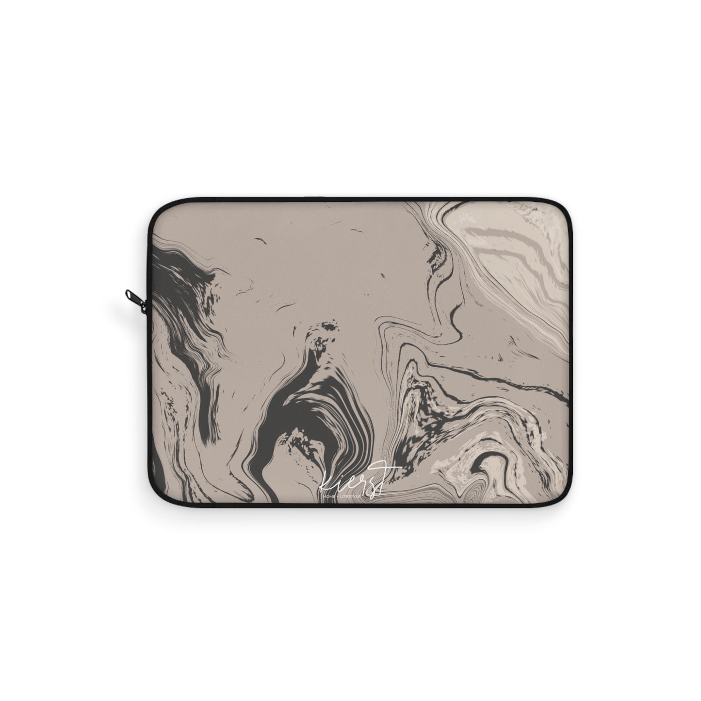 Cream, Grey, and Taupe Marble Laptop Sleeve | Everyday Edge