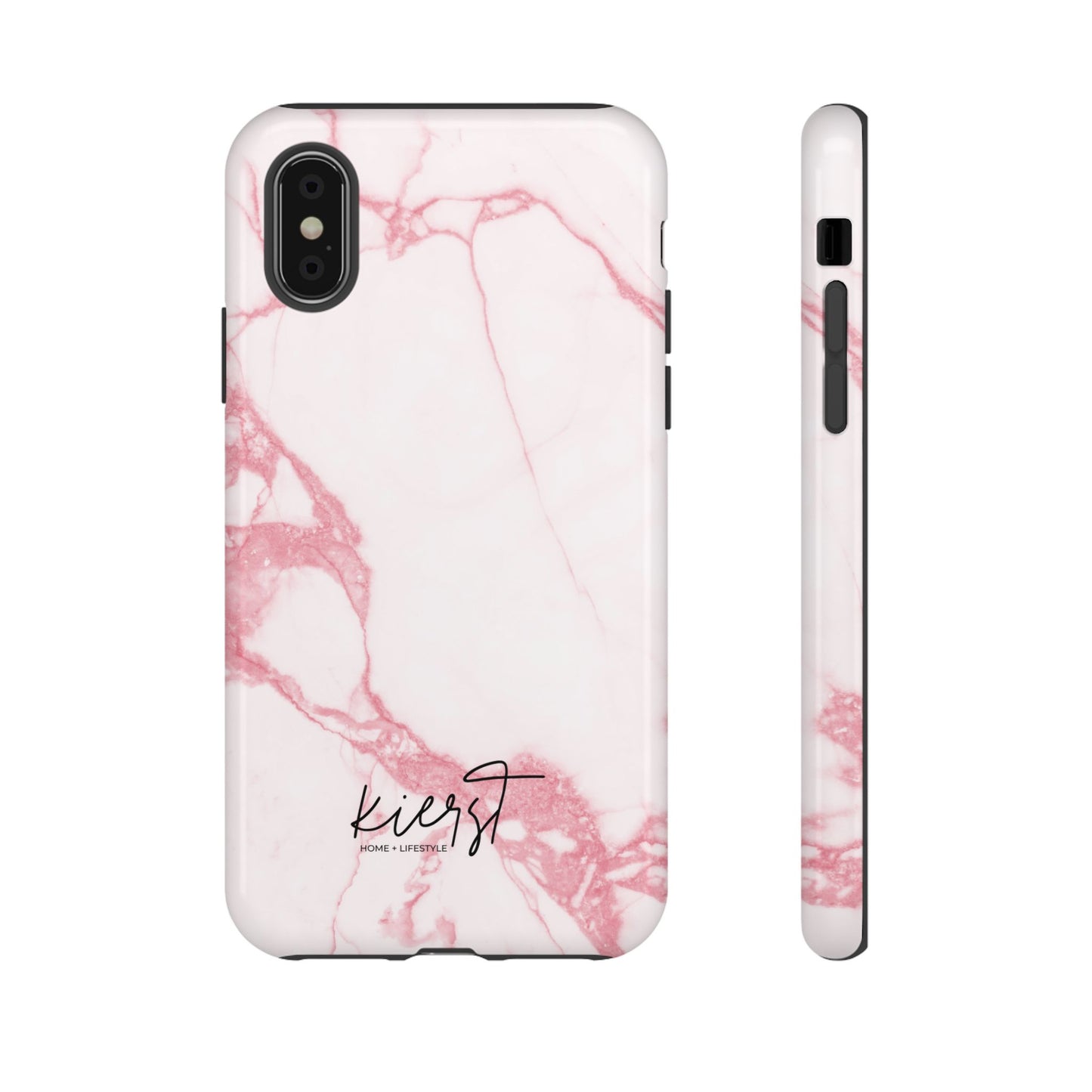 Pink & White Marble iPhone Case | Classic Elegance, Feminine Twist