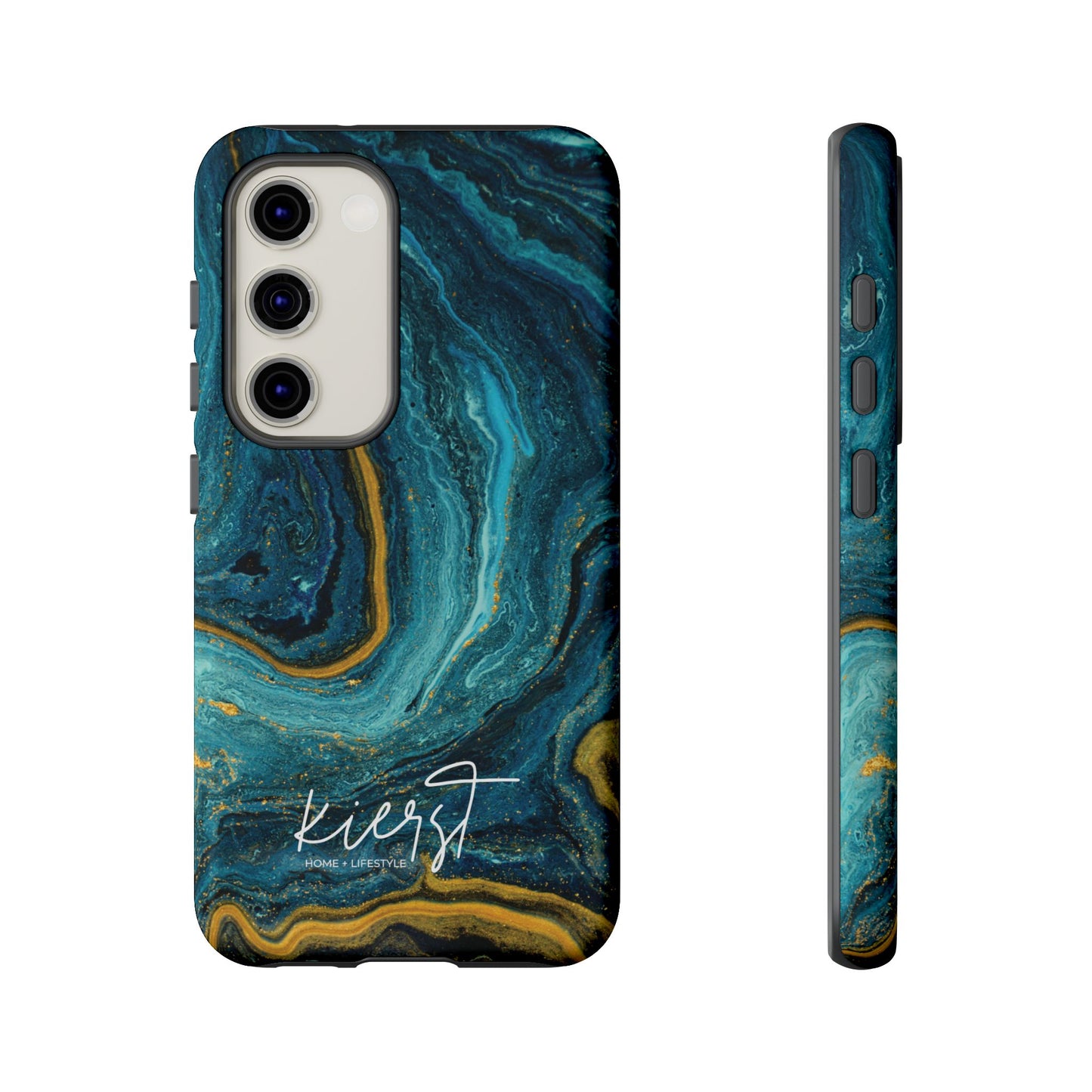 Gold & Teal Marble Samsung Galaxy Case | Swirled Depth Meets Everyday Edge