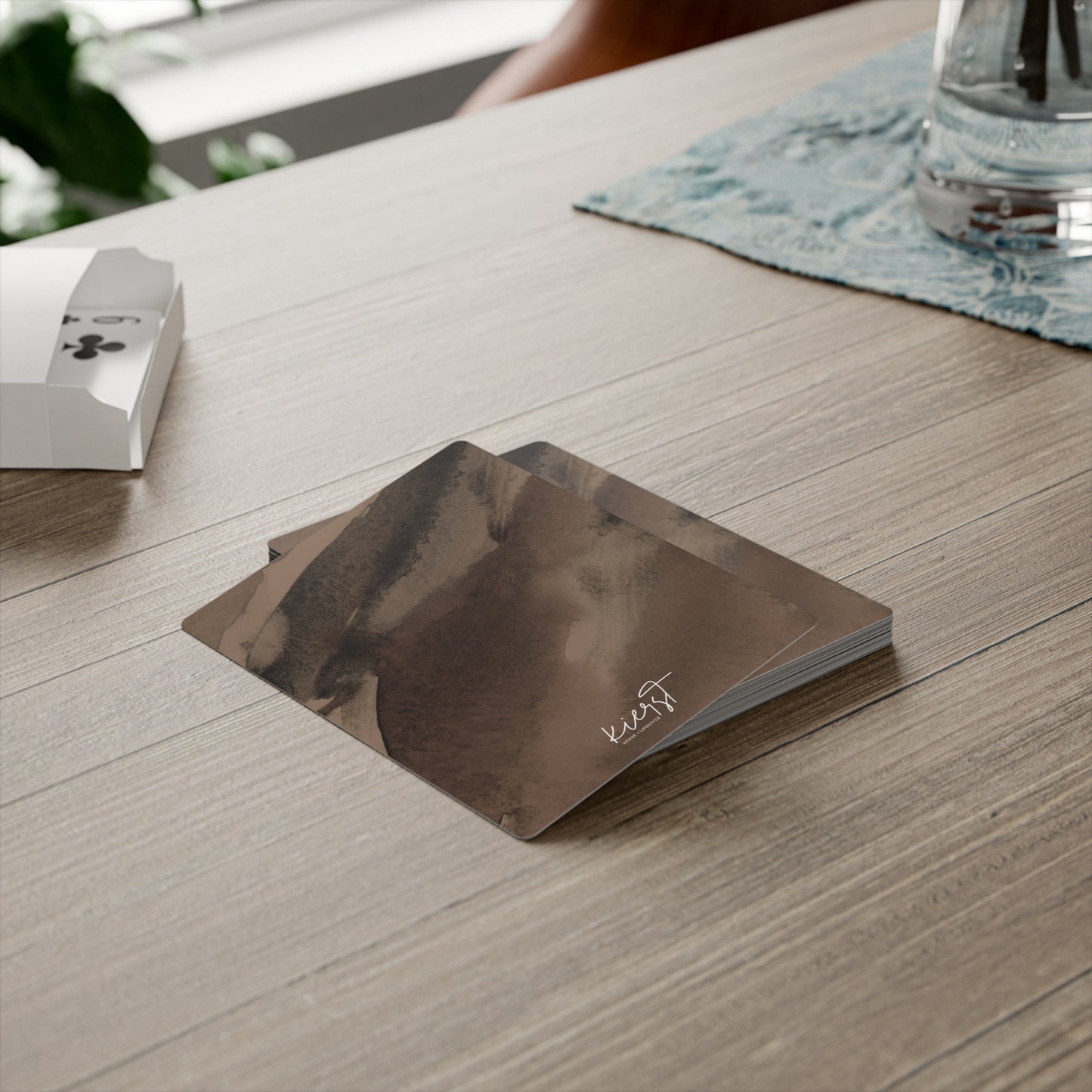 Brown Abstract Poker Playing Cards