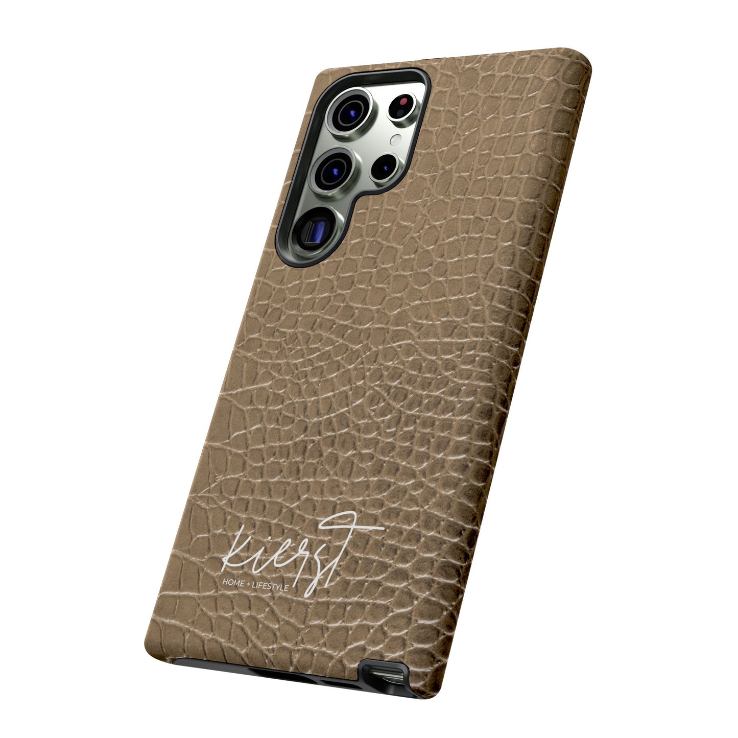 Tan Alligator Print Samsung Galaxy Phone Case | Subtle Statement, Everyday Style