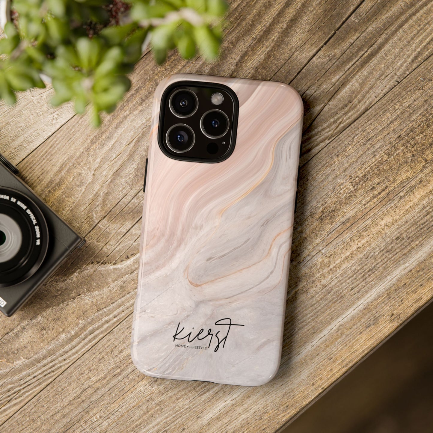 Blush Swirl Marble iPhone Case | Soft Curves, Strong Protection