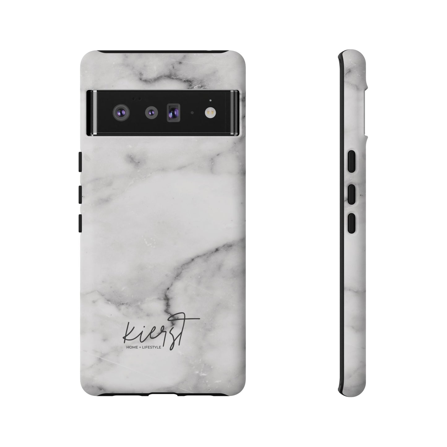 Lived-In White and Grey Marble Google Pixel Case | Elevated Essentials For Everyday