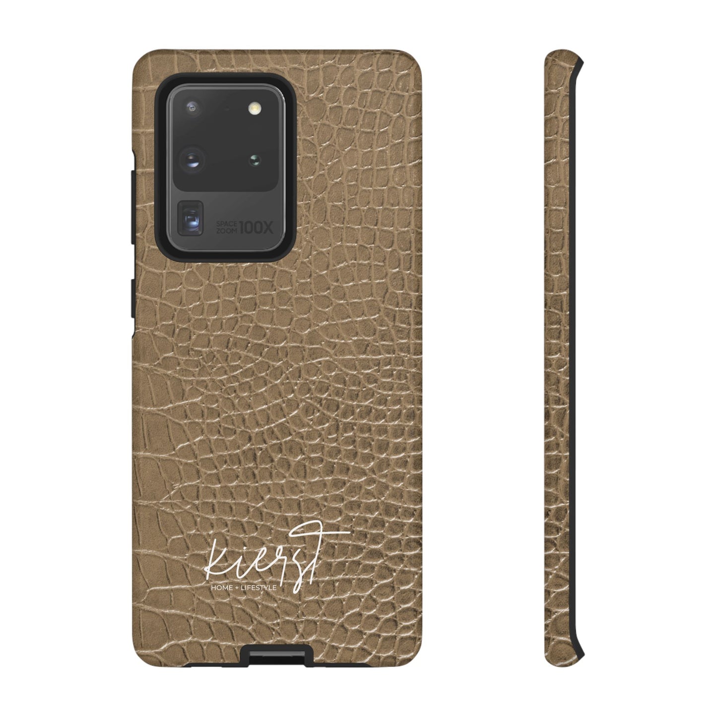 Tan Alligator Print Samsung Galaxy Phone Case | Subtle Statement, Everyday Style