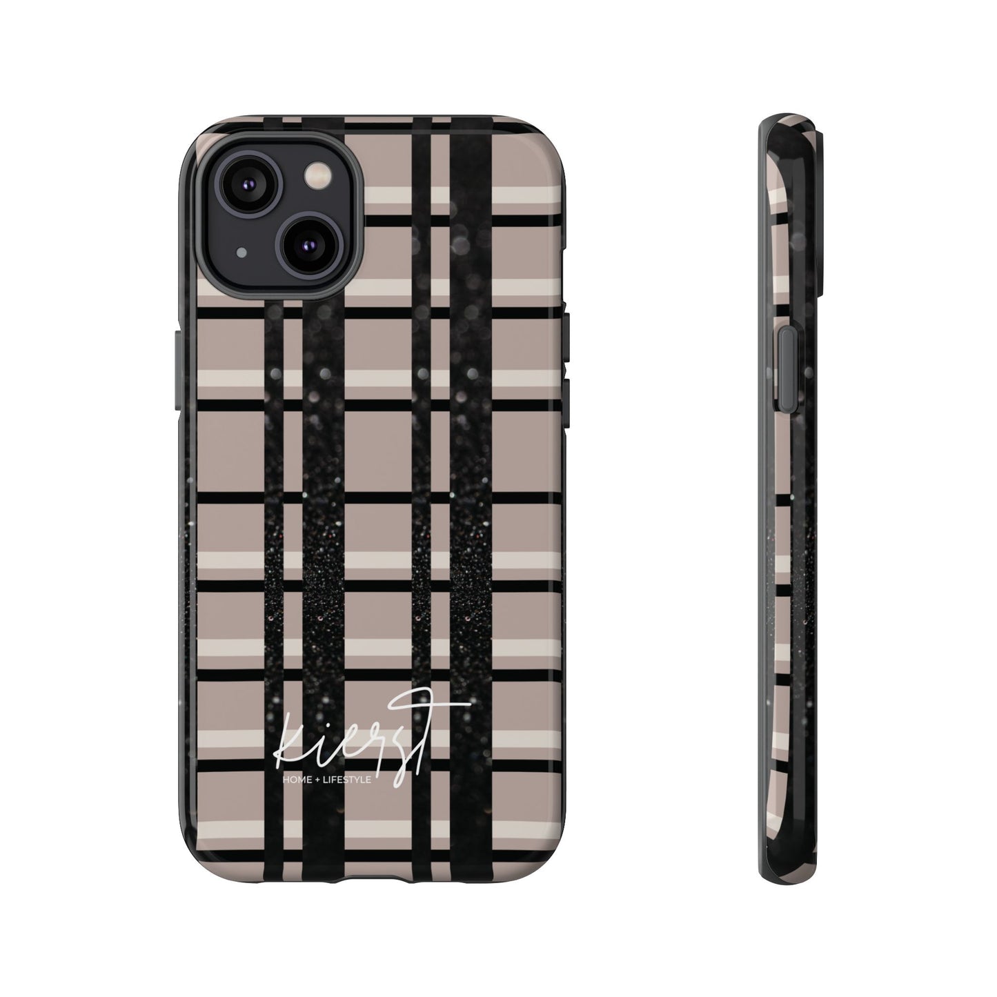 Elevated Neutrals Plaid iPhone Case | Classic Pattern, Modern Contrast