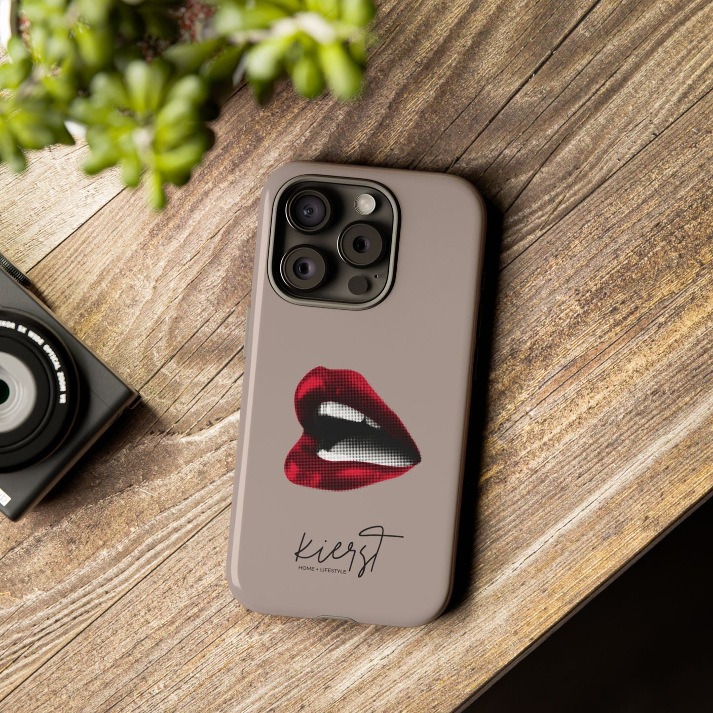 Retro Red Lips iPhone Case | Pop Art Meets Polished